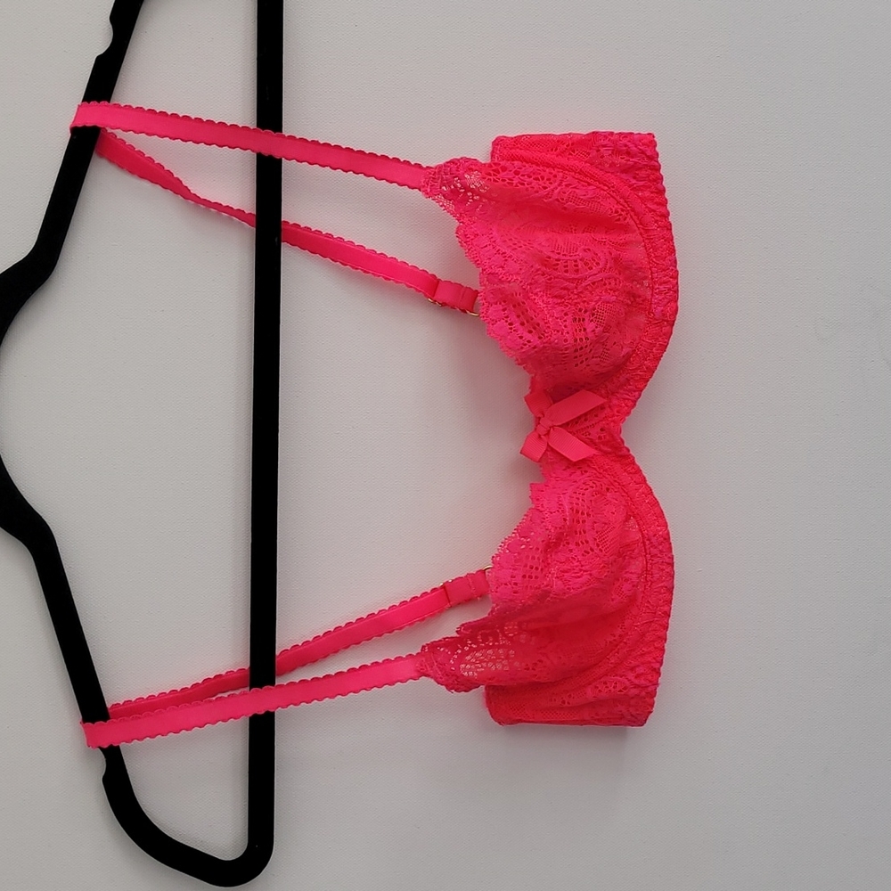 L’Angent Pink Lace Bra